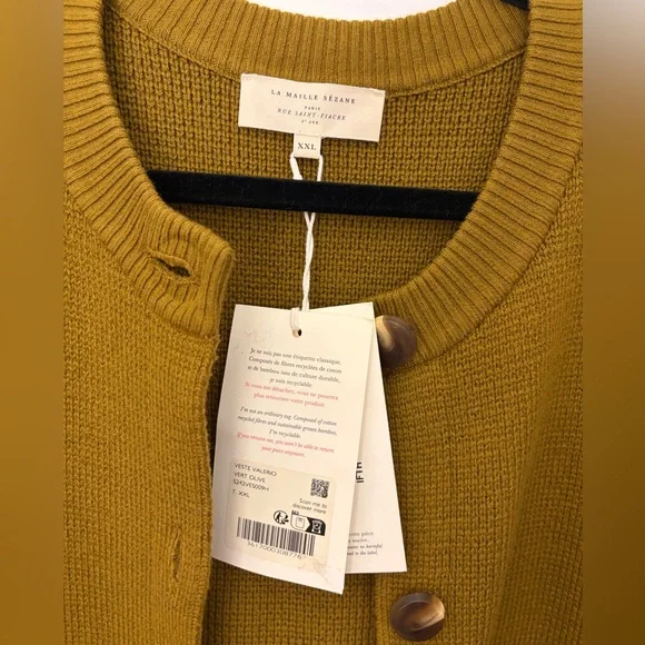 Sézane Valerio Jacket in Olive Green XXL - Picture 5 of 9